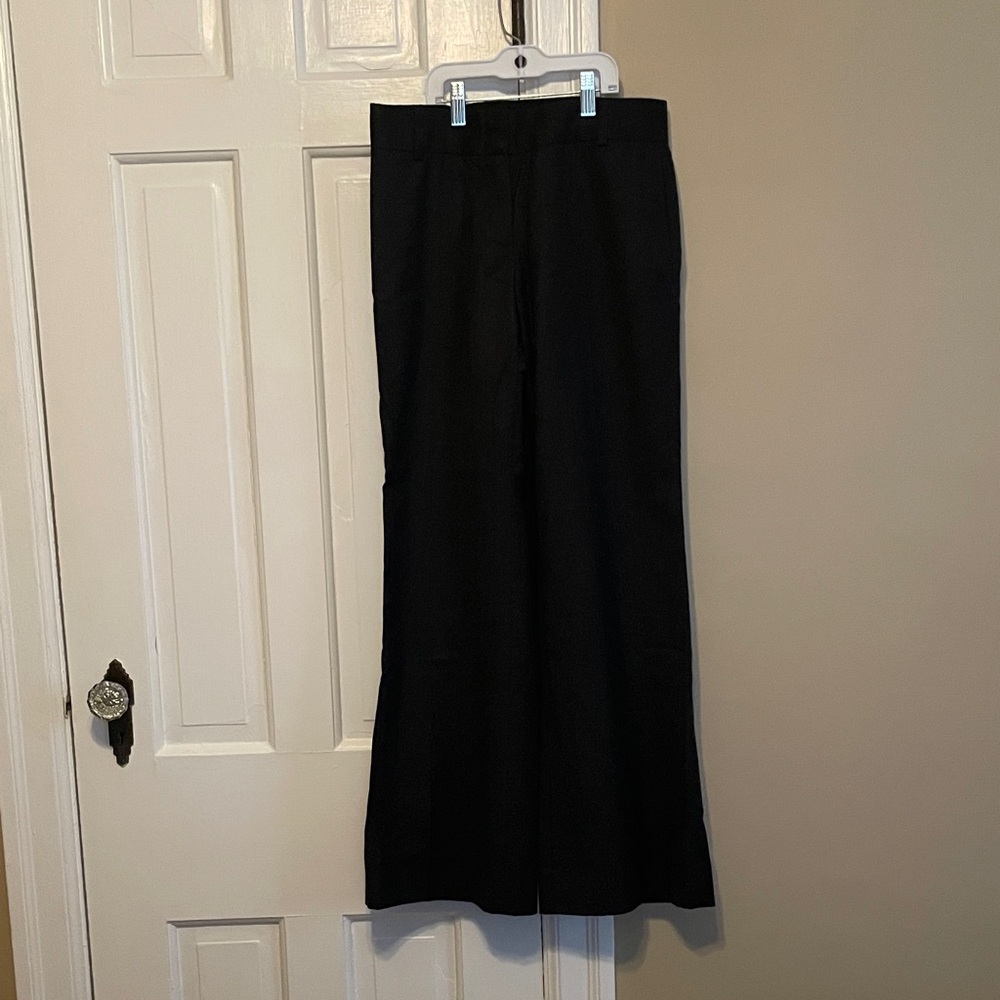 J. Crew Gray Wool Wide Leg Pants